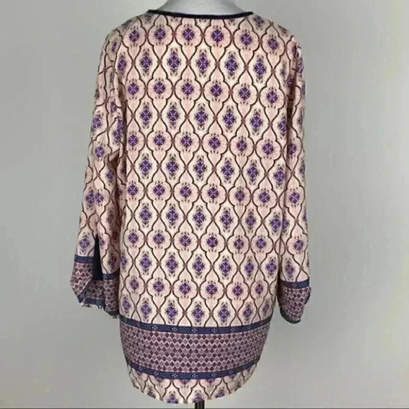 Brixton ivory top size M Multicolored geometric - Picture 4 of 8